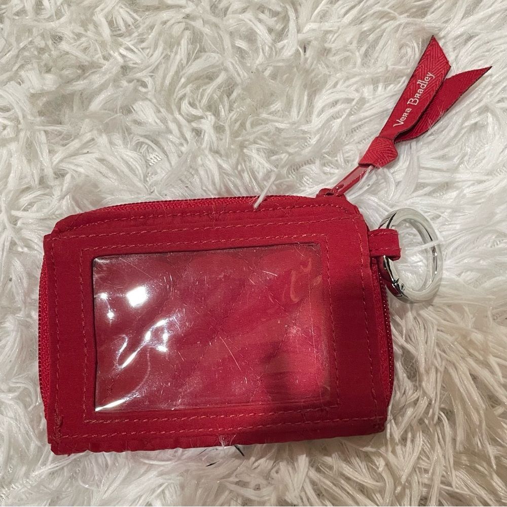 Vera Bradley Quilted Scarlet Keyring Wallet - Picture 3 of 8